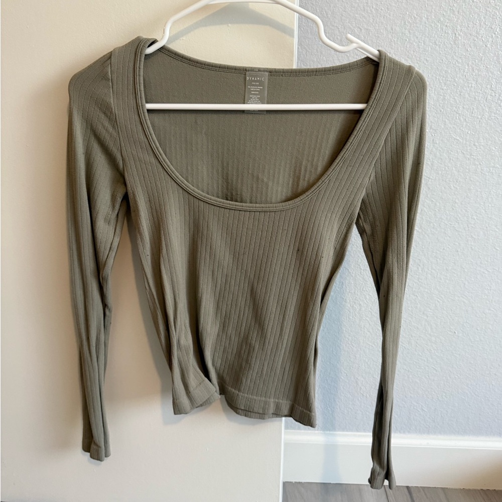 Ribbed Long Sleeve Top